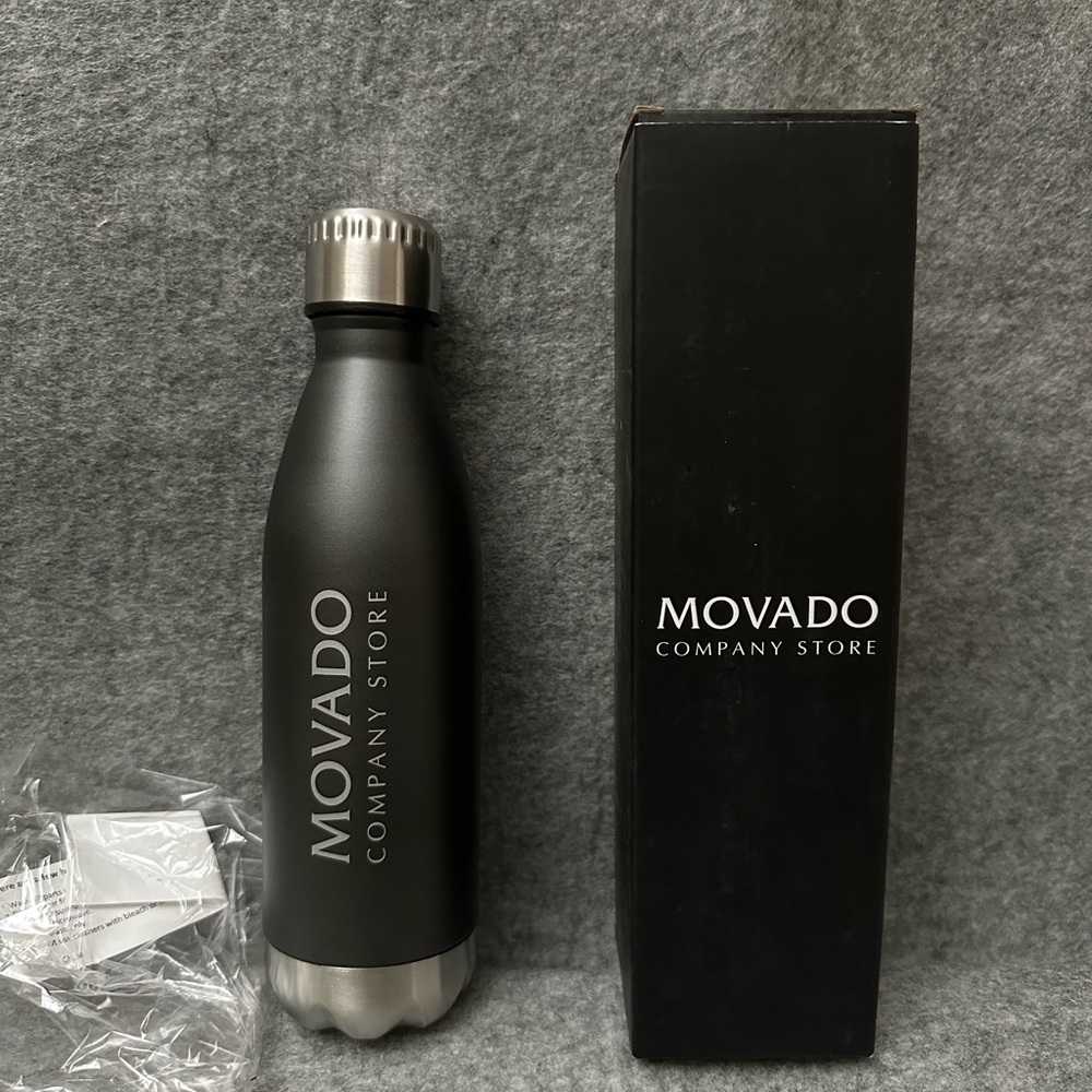 Movado stainless steel water bottle 17oz/500ml new in box